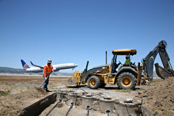 Airport job site