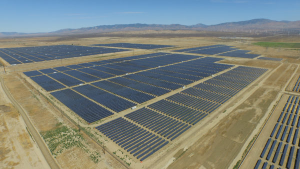 solar farm in desert