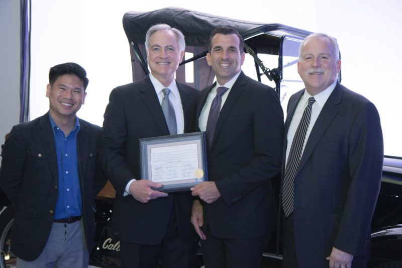 Rosendin receives congratulatory certificate from the City of San Jose
