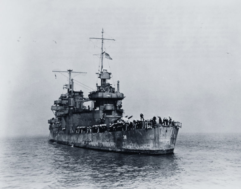 WWII war ship