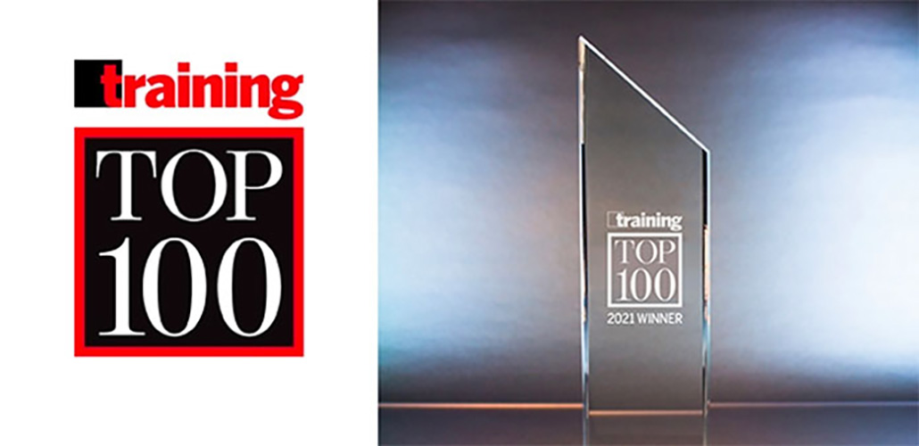 Training Top 100 award banner