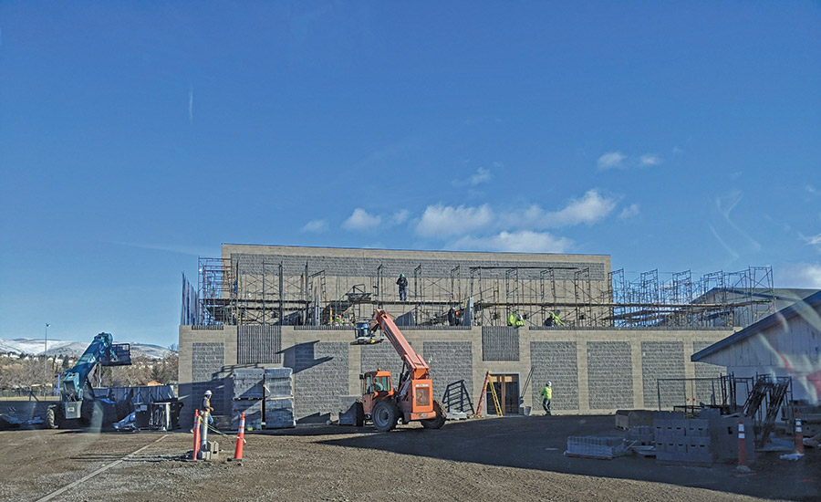 Silver State Masonry built a masonry wall at the Darrell Swope Middle School in Reno