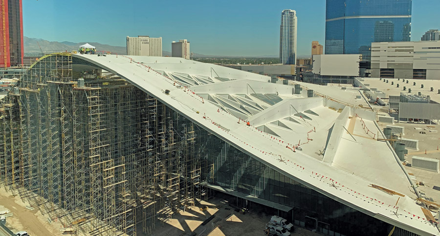 Commercial Roofers built the roof at the Las Vegas Convention Center