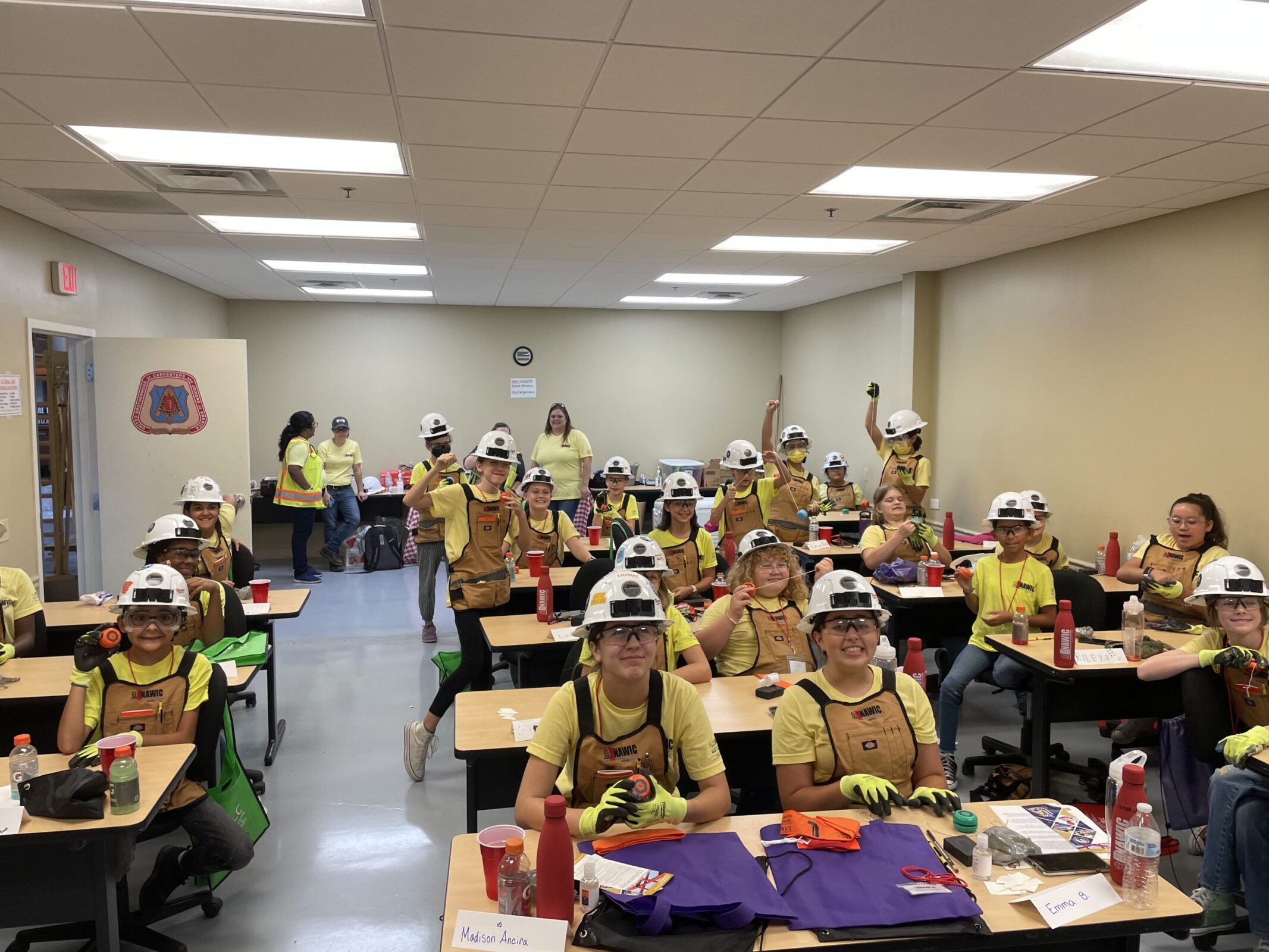 IBEW Local 520 sponsors a construction camp for middle school girls
